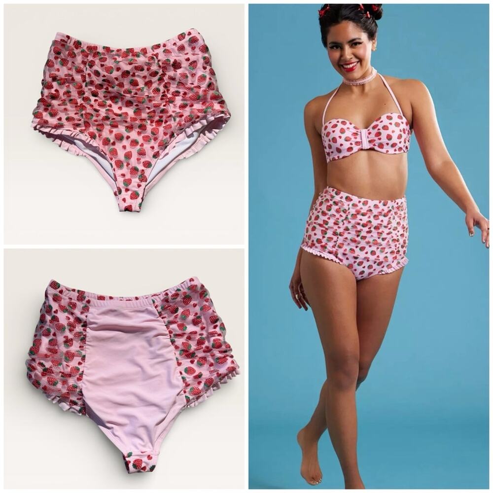 Hot Topic Pink Strawberry Bikini